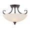 Designers Fountain Kendall 15.5in 2-Light Oil Rubbed Bronze Transitional Ceiling Light Semi Flush Mount Light 85111-ORB - alternate 1